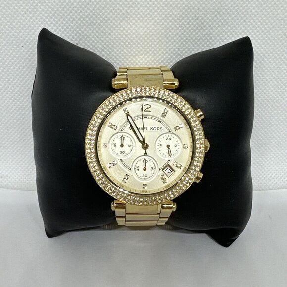 Michael Kors Parker MK5354 Women\'s Gold Stainless Steel Analog Dial Watch NUL2 main image 9